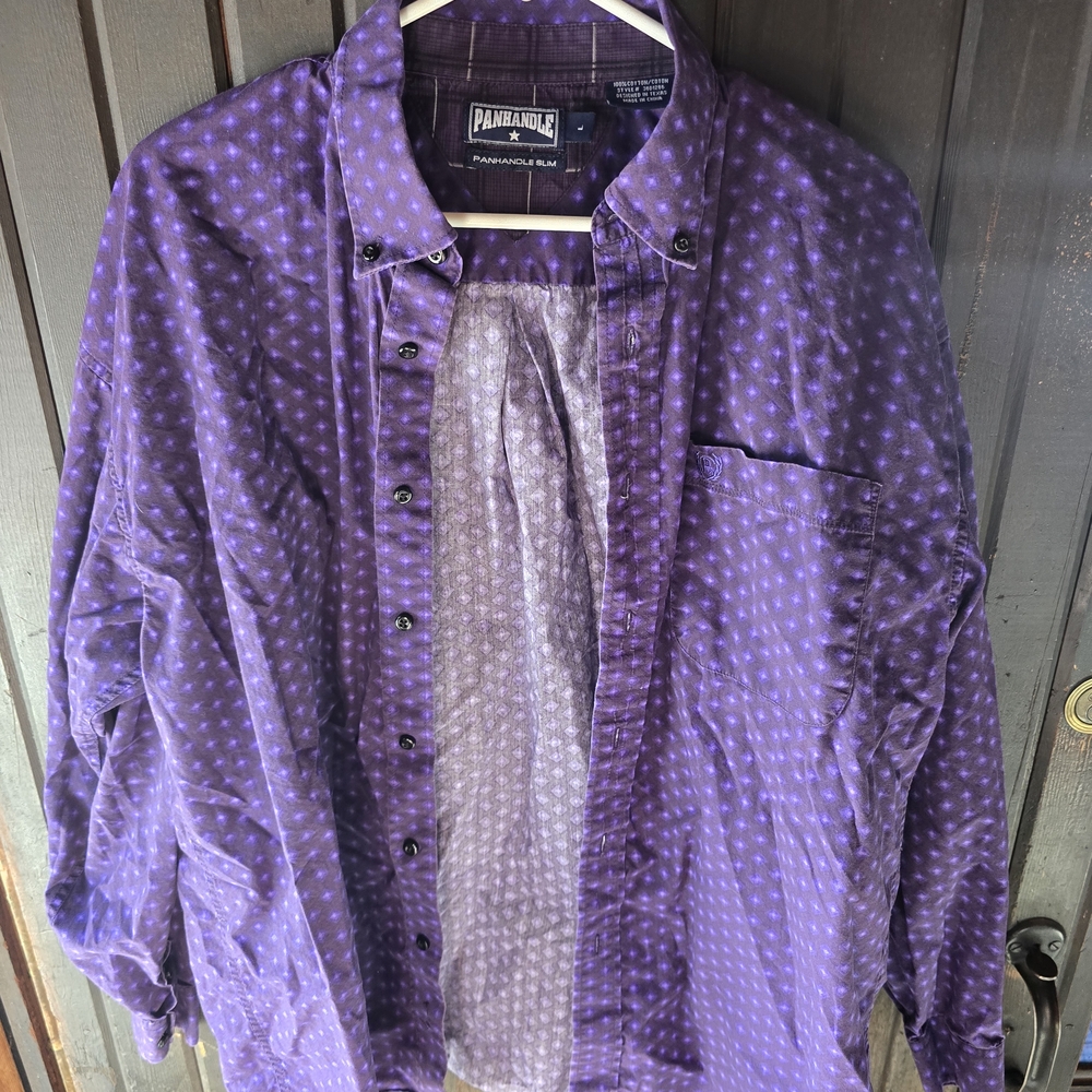 Panhandle Men's Purple Shirt Jacket